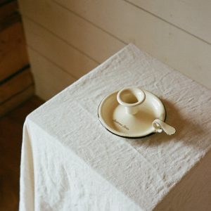 Enamel Candlestick Holder